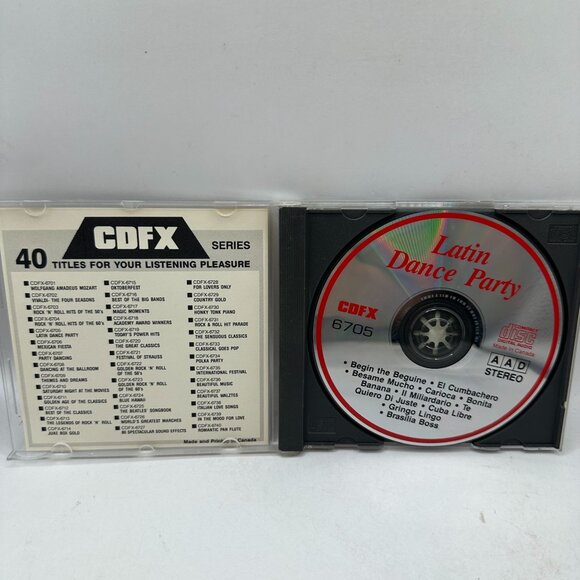 Latin Dance Party CD CDFX 6705 AAD Stereo Made In Canada - Picture 3 of 3